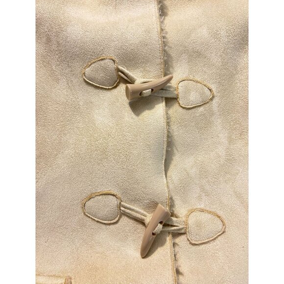 Mendlos Fashions Vintage Faux Fur Lined Coat With Toggle Closures Large Fits Med - Picture 6 of 6